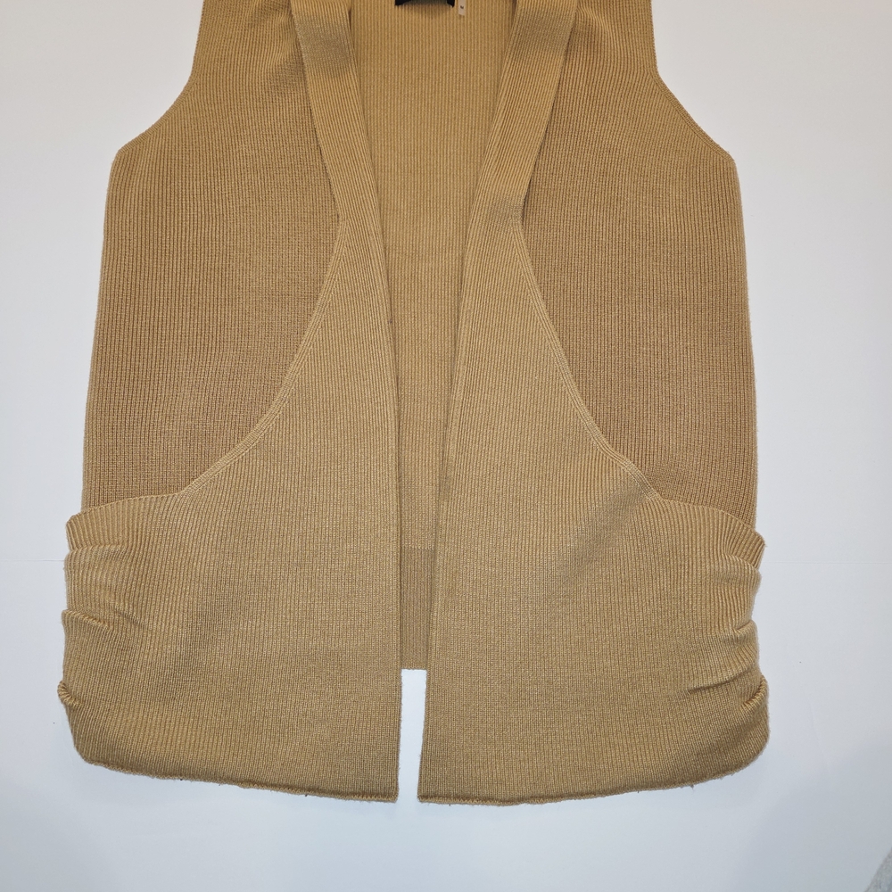 Dolce Cabo Camel Cardigan Vest